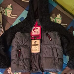 Kids Gray Hooded Jacket